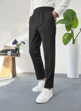 Men’s Gurkha Style Pants | Slim Fit Casual Stretch Trousers