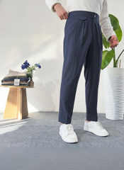 Men’s Gurkha Style Pants | Slim Fit Casual Stretch Trousers