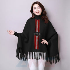 Printed Poncho for Women