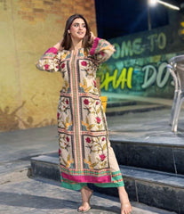 2 PCS - GUL BAHAAR LONG LENGHT DIGITAL PRINT CO ORDS