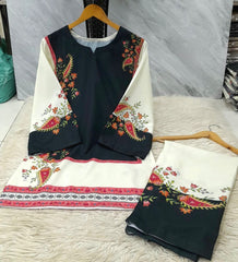 DIGITAL PRINT 2PC STUFF SWISS LAWN SUIT