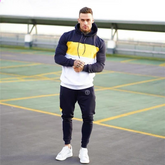 Men’s Contrast Panel Winter Fleece Co-Ord Set | Premium Tracksuit